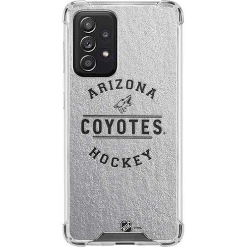 NHL Arizona Coyotes Black Text Galaxy A52 5G Clear Case