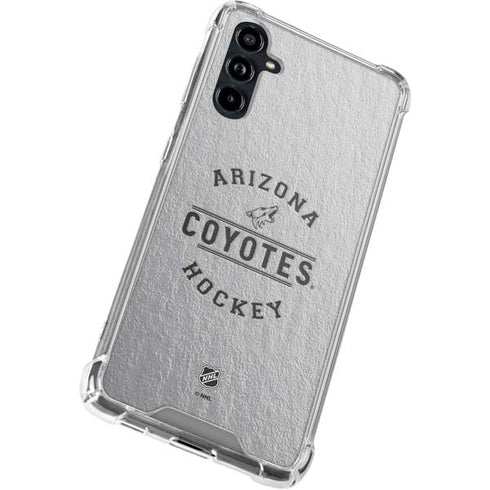 NHL Arizona Coyotes Black Text Galaxy A54 5G Clear Case