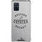 NHL Arizona Coyotes Black Text Galaxy A71 5G Clear Case