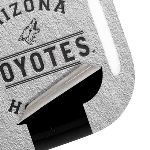 NHL Arizona Coyotes Black Text Galaxy Buds Pro Skin