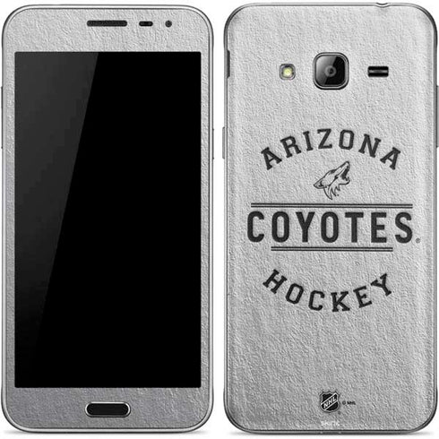 NHL Arizona Coyotes Black Text Galaxy J3 Skin