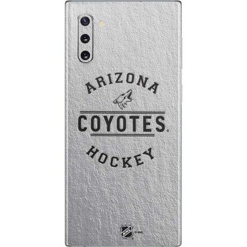 NHL Arizona Coyotes Black Text Galaxy Note 10 Skin
