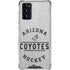 NHL Arizona Coyotes Black Text Galaxy Note20 5G Clear Case