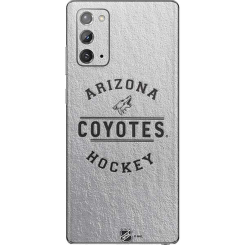 NHL Arizona Coyotes Black Text Galaxy Note20 5G Skin