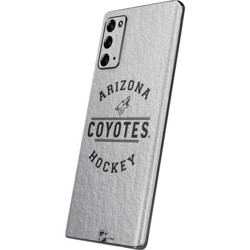 NHL Arizona Coyotes Black Text Galaxy Note20 5G Skin