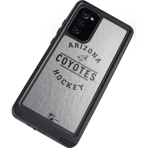 NHL Arizona Coyotes Black Text Galaxy Note20 5G Waterproof Case