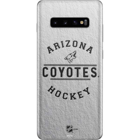 NHL Arizona Coyotes Black Text Galaxy S10 Plus Skin