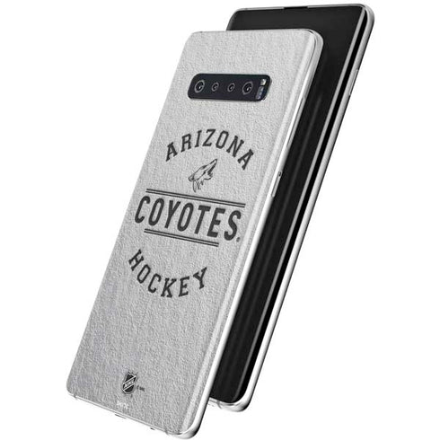 NHL Arizona Coyotes Black Text Galaxy S10 Plus Skin