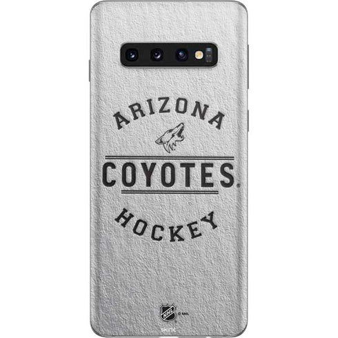NHL Arizona Coyotes Black Text Galaxy S10 Skin