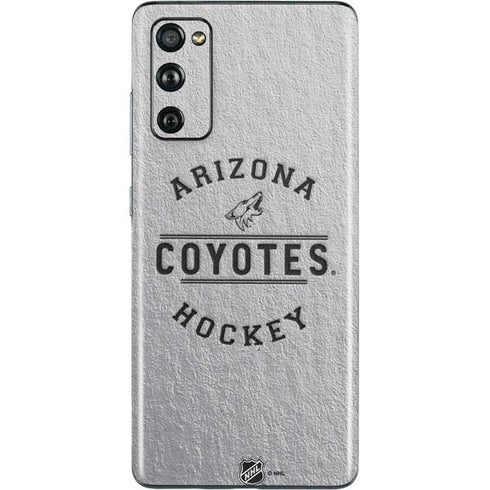 NHL Arizona Coyotes Black Text Galaxy S20 Fan Edition Skin