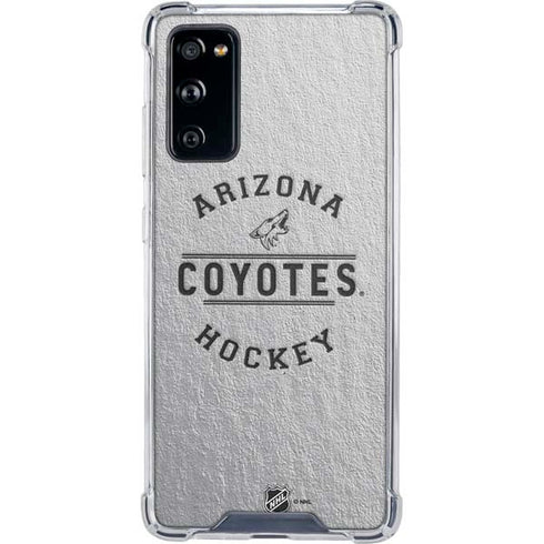 NHL Arizona Coyotes Black Text Galaxy S20 FE Clear Case