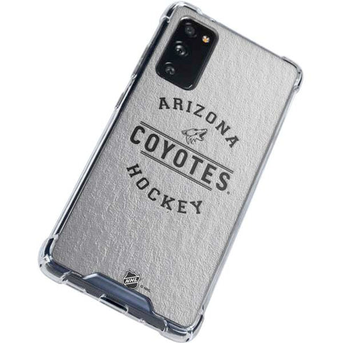 NHL Arizona Coyotes Black Text Galaxy S20 FE Clear Case