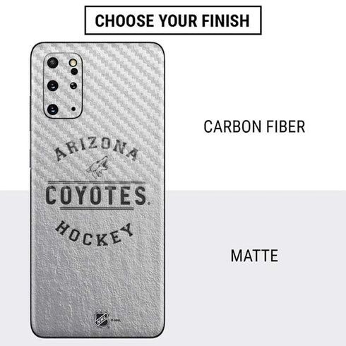 NHL Arizona Coyotes Black Text Galaxy S20 Plus Skin