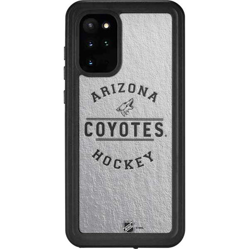 NHL Arizona Coyotes Black Text Galaxy S20 Plus Waterproof Case