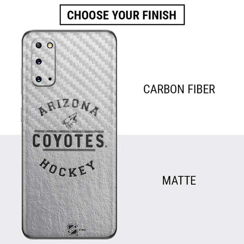 NHL Arizona Coyotes Black Text Galaxy S20 Skin