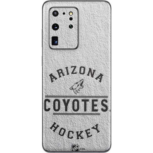 NHL Arizona Coyotes Black Text Galaxy S20 Ultra 5G Skin