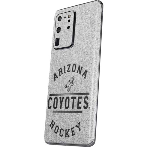NHL Arizona Coyotes Black Text Galaxy S20 Ultra 5G Skin