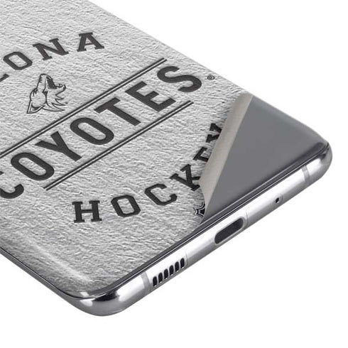 NHL Arizona Coyotes Black Text Galaxy S20 Ultra 5G Skin