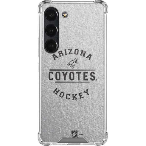 NHL Arizona Coyotes Black Text Galaxy S23 Clear Case