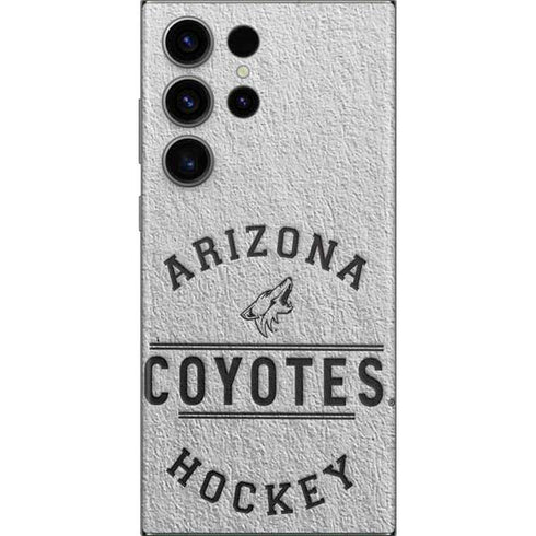 NHL Arizona Coyotes Black Text Galaxy S23 Ultra Skin
