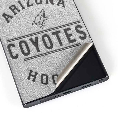 NHL Arizona Coyotes Black Text Galaxy S23 Ultra Skin