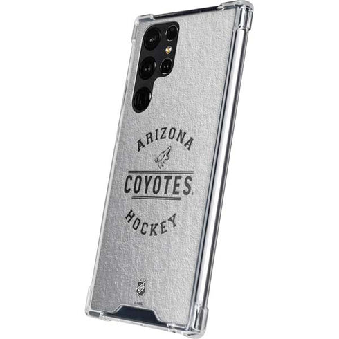 NHL Arizona Coyotes Black Text Galaxy S24 Ultra Clear Case