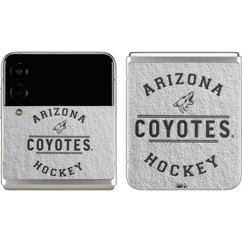 NHL Arizona Coyotes Black Text Galaxy Z Flip3 5G Skin