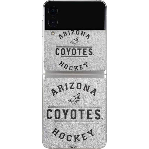 NHL Arizona Coyotes Black Text Galaxy Z Flip3 5G Skin