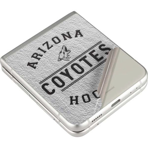 NHL Arizona Coyotes Black Text Galaxy Z Flip3 5G Skin
