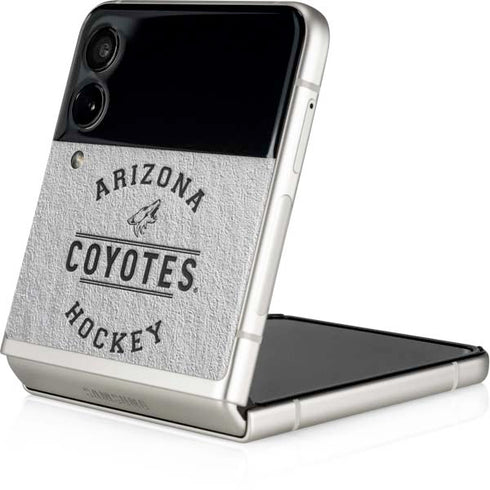 NHL Arizona Coyotes Black Text Galaxy Z Flip3 5G Skin