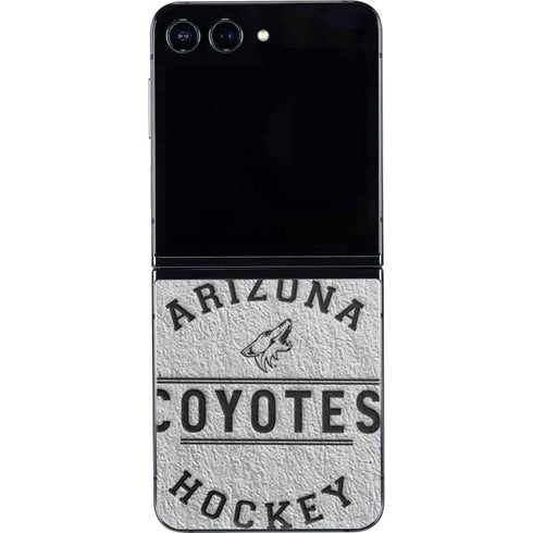 NHL Arizona Coyotes Black Text Galaxy Z Flip5 5G Skin