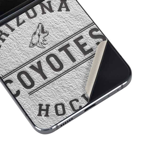NHL Arizona Coyotes Black Text Galaxy Z Flip5 5G Skin