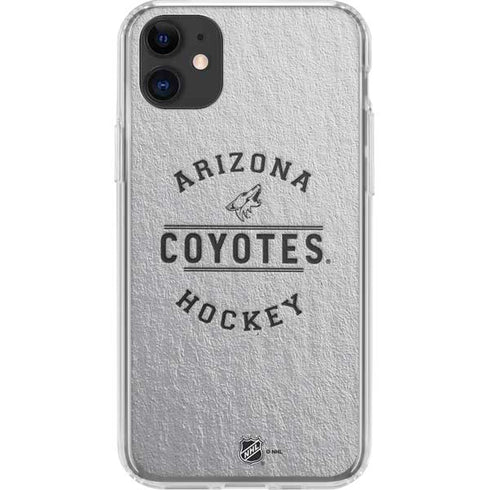 NHL Arizona Coyotes Black Text iPhone 11 Clear Case