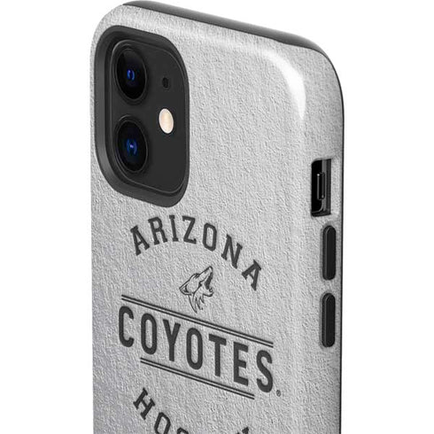 NHL Arizona Coyotes Black Text iPhone 12 Mini Impact Case