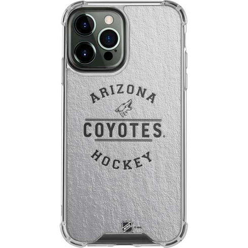 NHL Arizona Coyotes Black Text iPhone 13 Pro Max Clear Case