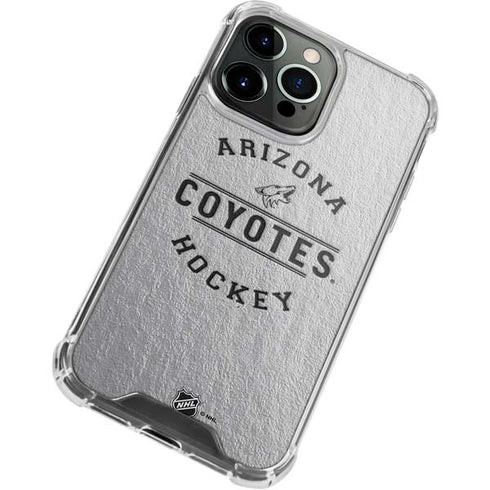 NHL Arizona Coyotes Black Text iPhone 13 Pro Max Clear Case