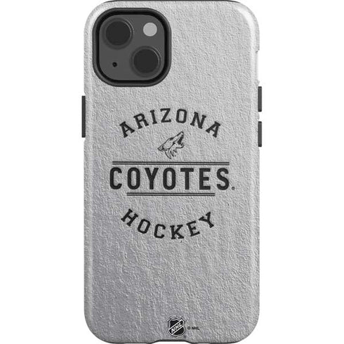 NHL Arizona Coyotes Black Text iPhone 15 Impact Case
