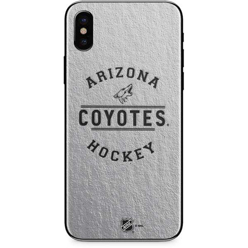 NHL Arizona Coyotes Black Text iPhone X Skin