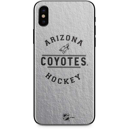 NHL Arizona Coyotes Black Text iPhone XS Skin