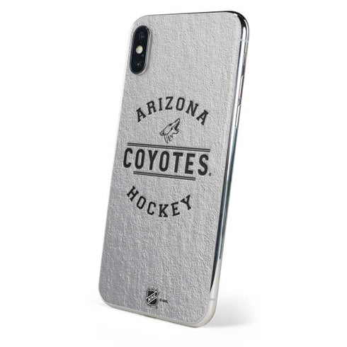 NHL Arizona Coyotes Black Text iPhone XS Skin