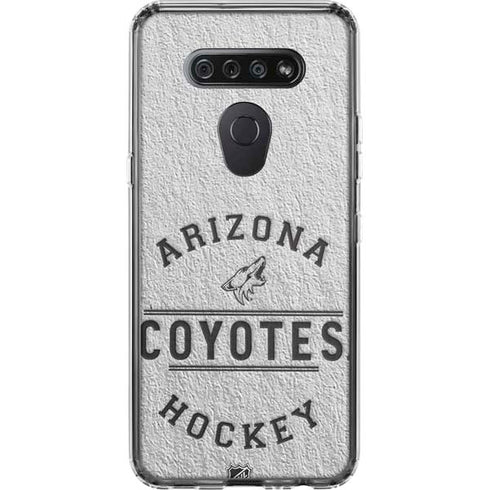 NHL Arizona Coyotes Black Text LG K51/Q51 Clear Case