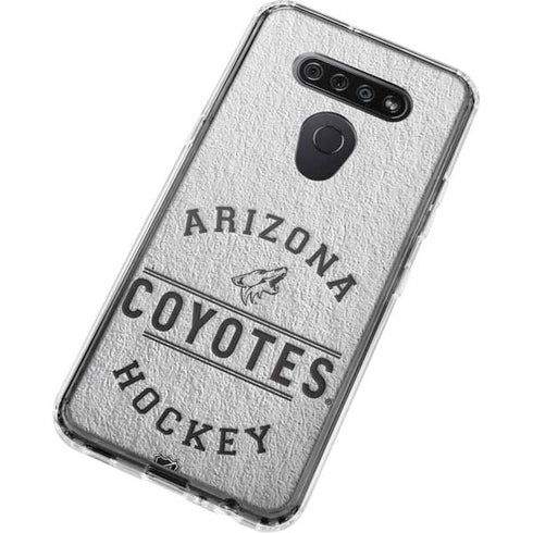NHL Arizona Coyotes Black Text LG K51/Q51 Clear Case