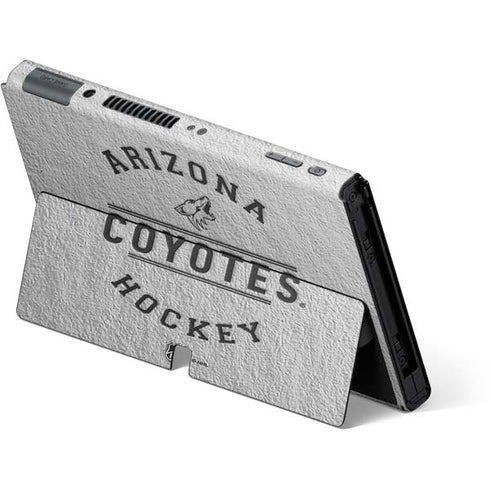 NHL Arizona Coyotes Black Text Nintendo Switch OLED (2021) Skin