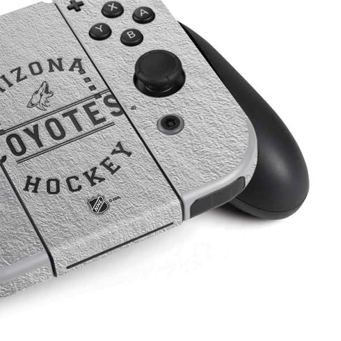 NHL Arizona Coyotes Black Text Nintendo Switch OLED (2021) Skin
