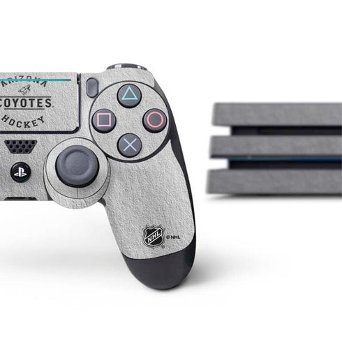 NHL Arizona Coyotes Black Text PS4 Pro Bundle Skin