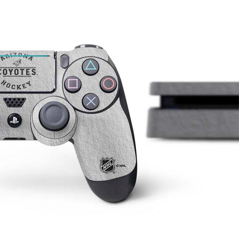 NHL Arizona Coyotes Black Text PS4 Slim Bundle Skin