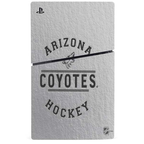 NHL Arizona Coyotes Black Text PS5 Slim Disk Bundle Skin