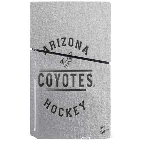 NHL Arizona Coyotes Black Text PS5 Slim Disk Bundle Skin