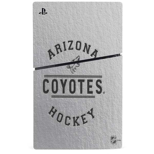 NHL Arizona Coyotes Black Text PS5 Slim Digital Edition Console Skin