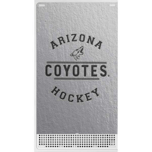 NHL Arizona Coyotes Black Text Xbox Series S Console Skin